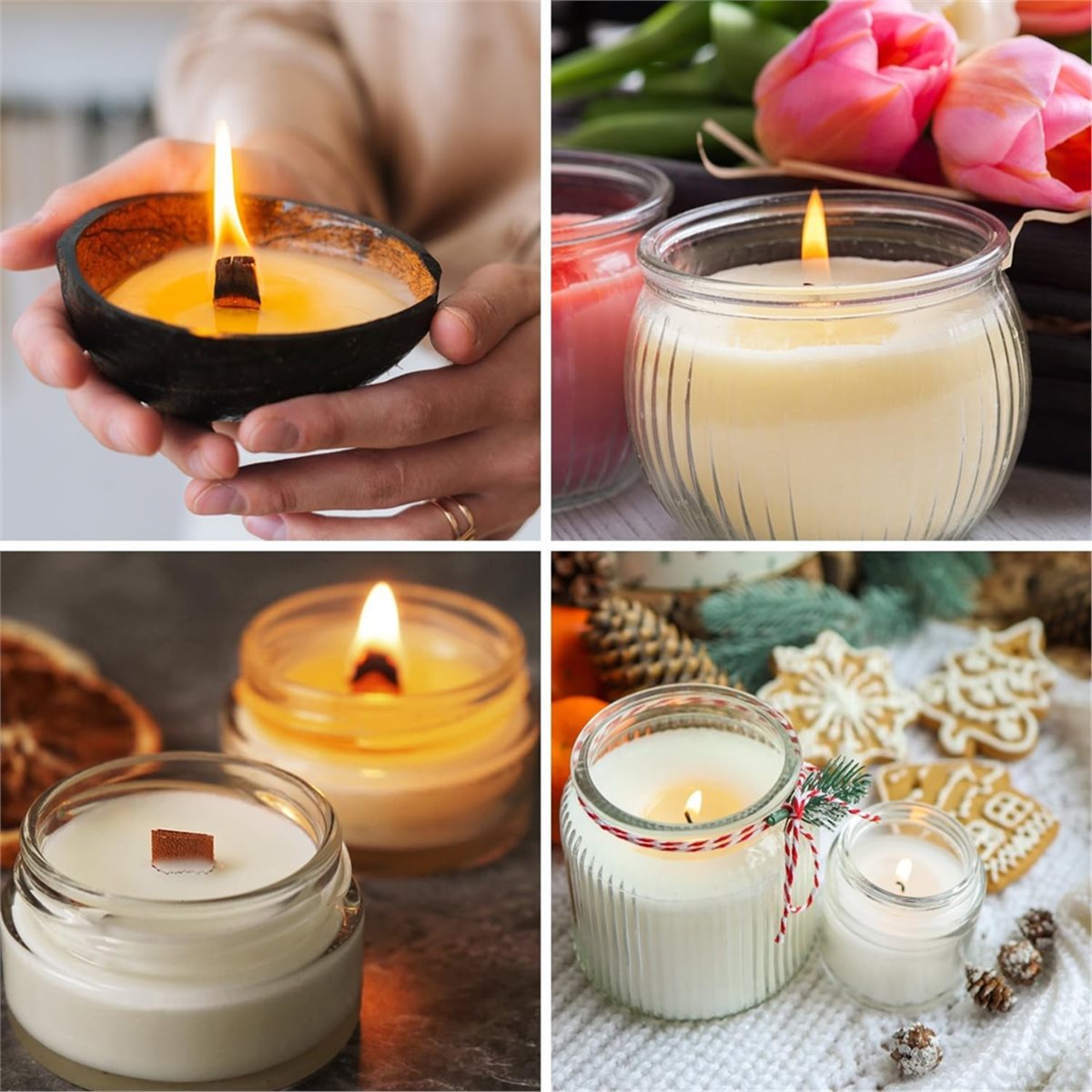 Candle Making Kit Beeswax - Candle Wicks for Candle Making Kit:100