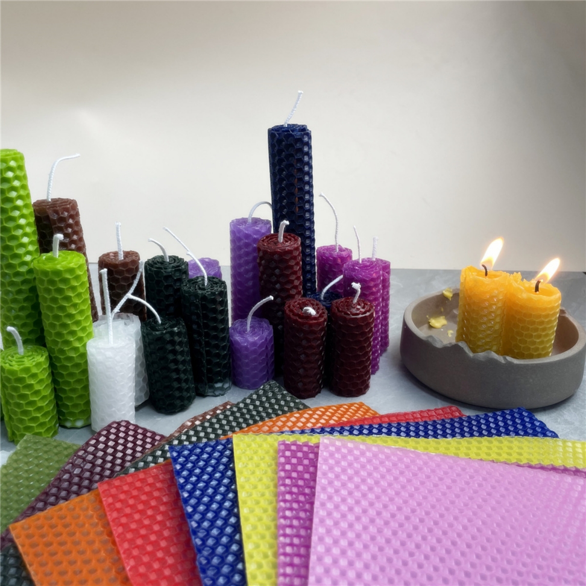 13pcs 20*20cm Color Beeswax Sh – обзор и цена Candle Making Kit Beeswax