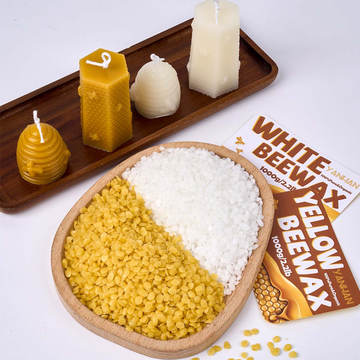 1000g Pure Natural Granular Wh – обзор и цена Candle Making Kit Beeswax