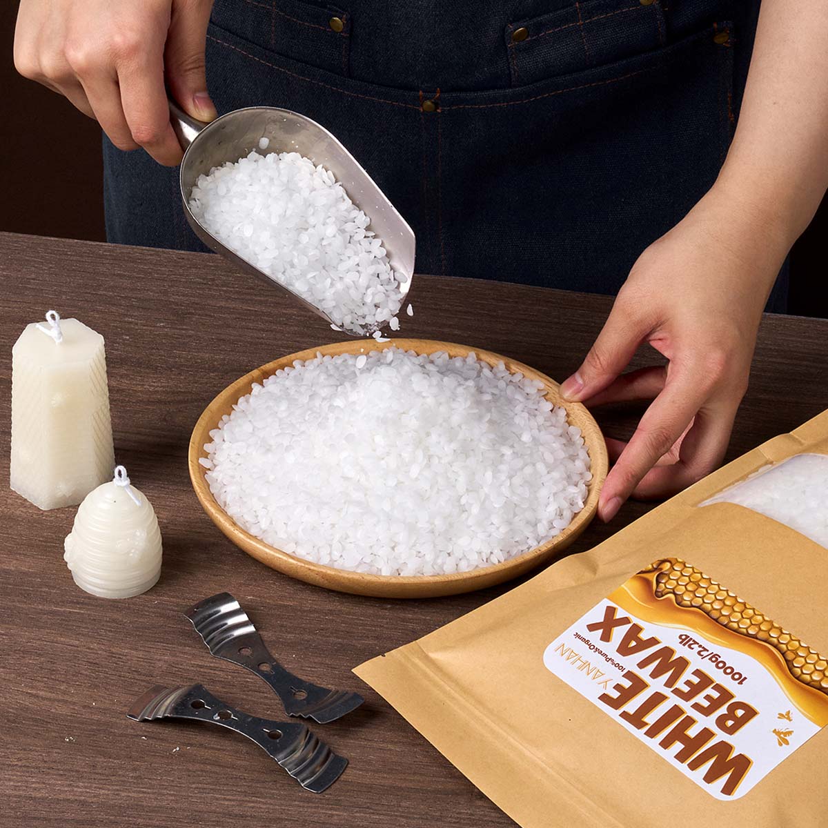 1000g Pure Natural Granular Wh – обзор и цена Candle Making Kit Beeswax