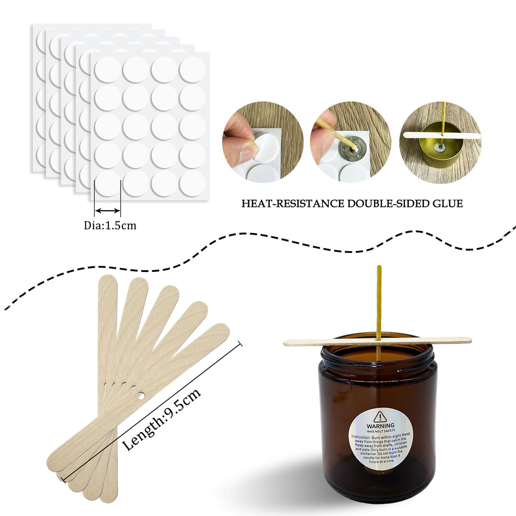 100Pcs Beeswax Candle Wicks 9- – обзор и цена Candle Making Kit Beeswax